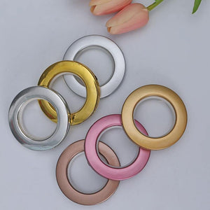 6/20/40 PCS/ LOT High Quality Home Decoration Curtain Accessories Plastic Rings Eyelets For Curtains Grommet Top cp001&20
