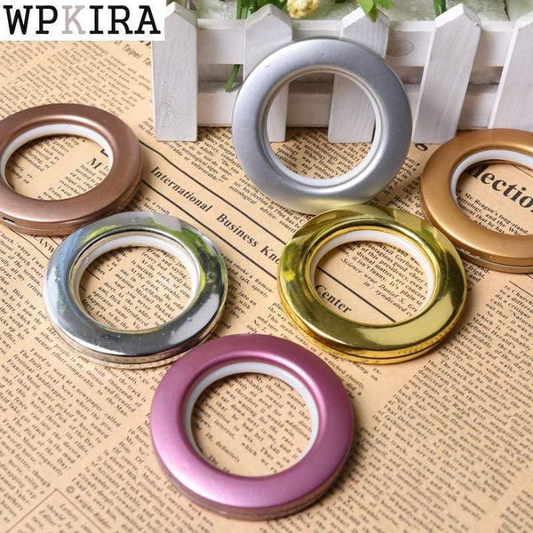 6/20/40 PCS/ LOT High Quality Home Decoration Curtain Accessories Plastic Rings Eyelets For Curtains Grommet Top cp001&20