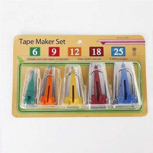 Planet Gates 6-25mm 5pcs 6,9,,12,18,25MM Home Arts Crafts Sewing Tools Accessories Tool Sets Patchwork Bias Binding Tape Maker Cutter Curl 5 Size Set