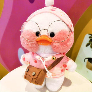 30cm Korean Netred Wearing Hyaluronic Acid Little Yellow Duck Doll Lalafanfan Ducks Plush Soft Toys High Quality Birthday Gift