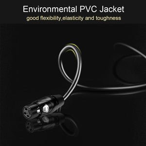 Planet Gates 6.35mm Jack to XLR Cable Male to Female Professional audio Cable 1m 2m 3m 5m for Microphones Speakers Sound Consoles Amplifier