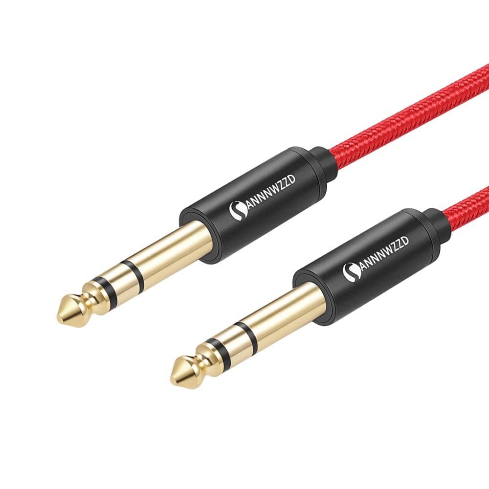 Planet Gates 6.35mm to 6.35mm Stereo Cable 1/4 Inch Male TRS Speaker Amp Guitar Cable 1m 2m 3m 5m for Guitar Mixer Amplifier Bass 6.5mm Audio