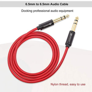 Planet Gates 6.35mm to 6.35mm Stereo Cable 1/4 Inch Male TRS Speaker Amp Guitar Cable 1m 2m 3m 5m for Guitar Mixer Amplifier Bass 6.5mm Audio