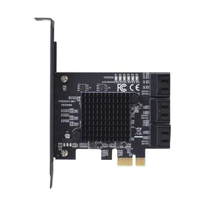 Planet Gates 6/4 Port SATA III PCIe Card, PCIe SATA III Controller Card To 6GB/s Internal Adapter Converter PCI SATA 3.0 Expansion Card Riser