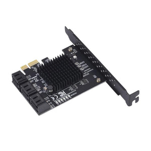 Planet Gates 6/4 Port SATA III PCIe Card, PCIe SATA III Controller Card To 6GB/s Internal Adapter Converter PCI SATA 3.0 Expansion Card Riser