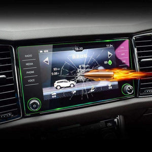 Planet Gates 6.5 palcový 141x85mm automobilový GPS navigační tvrzené sklo ochranná fólie pro Škoda Kodiaq 2017 2018 stylingové doplňky pro auto