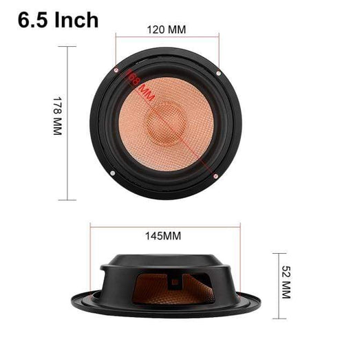 Planet Gates 6.5 Inch AIYIMA 2Pcs 6.5Inch Speaker Driver Woofer Radiator Bass Passive DIY Speaker Repair Kit Accessories Parts Sound System