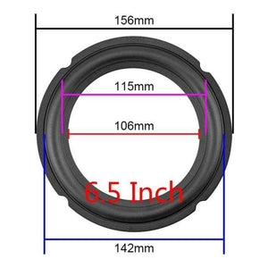 Planet Gates 6.5 Inch GHXAMP Speaker Rubber Edge 4 Inch 5Inch 6.5 Inch 8 Inch Notch Surround Fold Ring Repair Audio Speaker Rubber Suspension Part DIY
