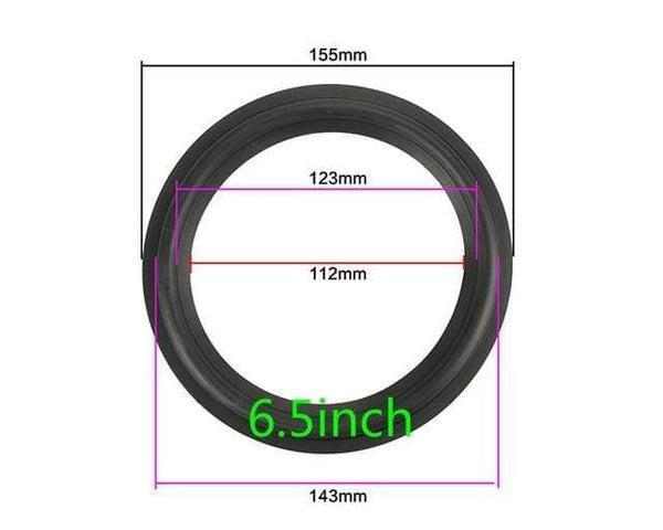 Planet Gates 6.5inch New size Speaker Rubber Surround Suspension Repair Accessories for 2 inch 2.5inch 3.5 inch 4inch 4.5 inch 5.25 inch 6.5inch 8"
