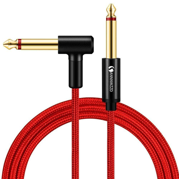 Planet Gates 6.5mm Jack Guitar Cable 6.5mm to 6.5mm Male to Male Audio Cable 1m 2m 3m 5m 10m 15m for Guitar Mixer Amplifier Bass 6.35mm Cable
