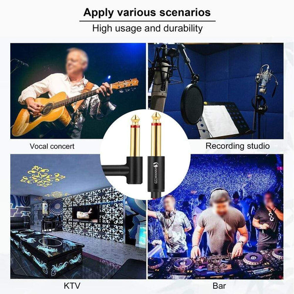 Planet Gates 6.5mm Jack Guitar Cable 6.5mm to 6.5mm Male to Male Audio Cable 1m 2m 3m 5m 10m 15m for Guitar Mixer Amplifier Bass 6.35mm Cable