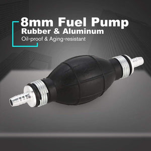 Planet Gates 6/8/10/12mm Car Universal Fuel Pump Rubber Manual Transfer Liquid Gasoline Petrol Diesel Hand Primer Bulb Tube Aluminum