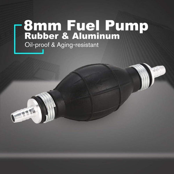 Planet Gates 6/8/10/12mm Car Universal Fuel Pump Rubber Manual Transfer Liquid Gasoline Petrol Diesel Hand Primer Bulb Tube Aluminum