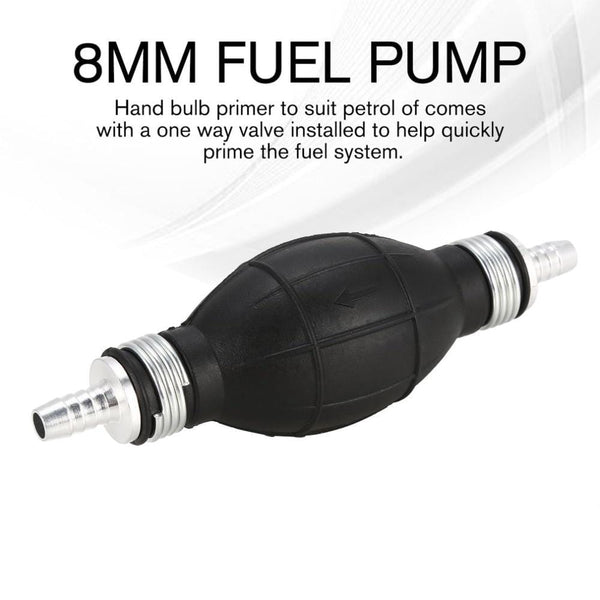 Planet Gates 6/8/10/12mm Car Universal Fuel Pump Rubber Manual Transfer Liquid Gasoline Petrol Diesel Hand Primer Bulb Tube Aluminum