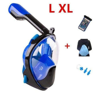 Planet Gates 6 Anti-fog Anti-Leak Full Face Snorkeling MasksSwimming Snorkel Scuba Underwater Diving Mask Diving Three-piece