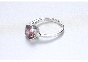 Planet Gates 6 / Brown Morganite Ring Wedding Ring Pure Solid 925 Sterling Silver Fine Jewelry Brown Ring