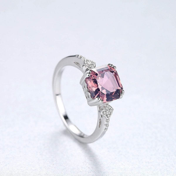 Planet Gates 6 / Brown Morganite Ring Wedding Ring Pure Solid 925 Sterling Silver Fine Jewelry Brown Ring