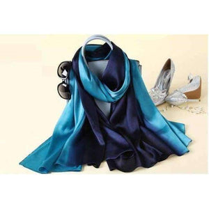 Planet Gates 6 Design Luxury Brand Solid silk Summer  Scarf Gradient Dip dye Women Muslim Hijab Shawl Long Soft Wrap
