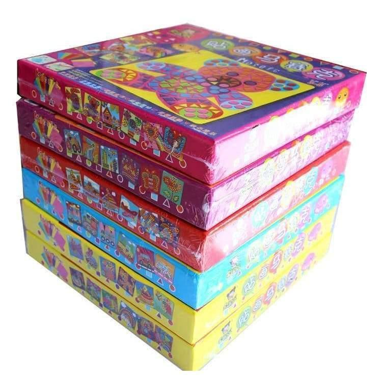 Planet Gates 6 Designs per Set Kids EVA Mosaic Stickers Kids Art Crafts DIY Animal Transport 3D Educational Puzzle Toys for Children