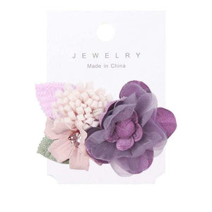 Fashion Artificial Flower Hair Clips for Women Girls Wedding Party Hair Barrettes Handmade Hair Accessories
