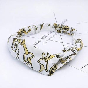 Fashion Floral Print Knot Women Headband Vintage Hairband Girls Headwear Leopard Headband  Hair Accessories