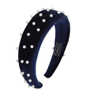 Fashion Western Style Solid Colors Thicken Padded Headband Bezel Turban Women Hairbands Girls Accessories Headwear