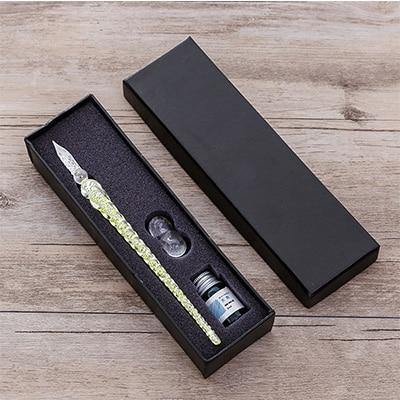 Planet Gates 6 Glass Dip Pen Signature Pen Fountain Pens Bussiness Offices School Stationery Gift Set Pen + Ink Set