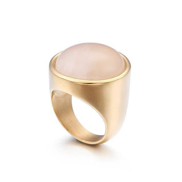 Planet Gates 6 / Gold Pink Lady Fashion Big Marble Color Stone Rings Women Size 6-9 Antique Silver & Gold Wedding Rings Party Jewelry