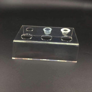 Planet Gates 6 Holes Tattoo Ink Cup Holder Stand Makeup Accessories Skin Beauty Trailer Supplies Tatoo Tool Pigment Brack Container