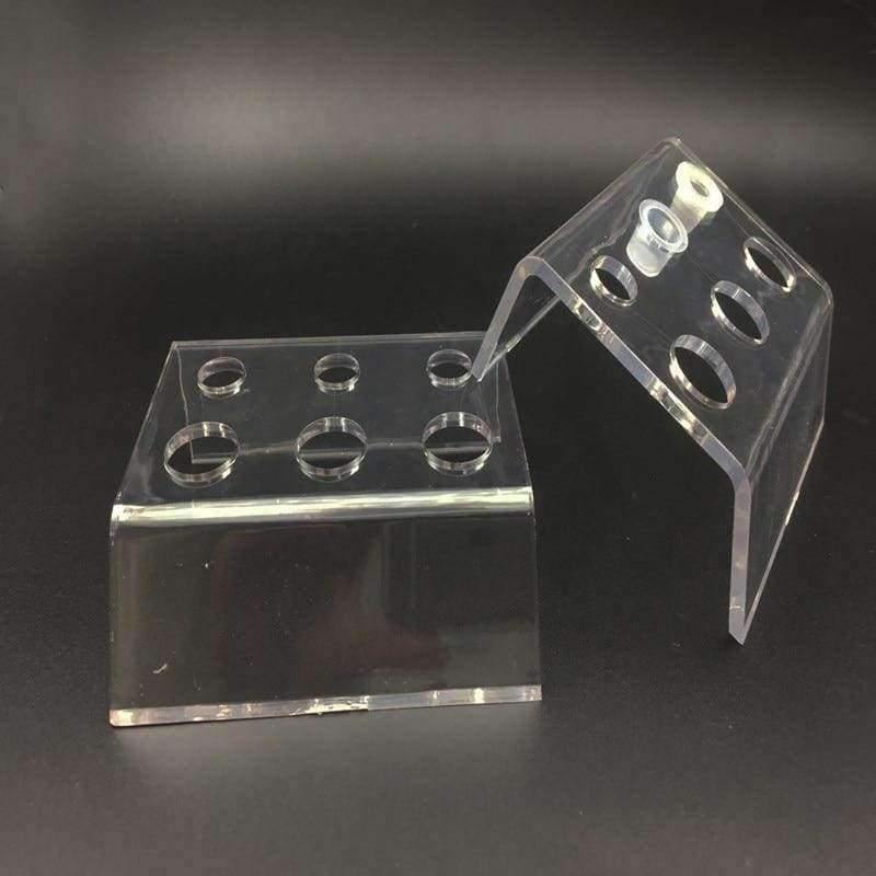 Planet Gates 6 Holes Tattoo Ink Cup Holder Stand Makeup Accessories Skin Beauty Trailer Supplies Tatoo Tool Pigment Brack Container