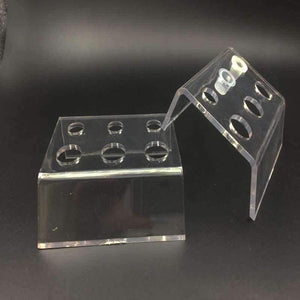 Planet Gates 6 Holes Tattoo Ink Cup Holder Stand Makeup Accessories Skin Beauty Trailer Supplies Tatoo Tool Pigment Brack Container