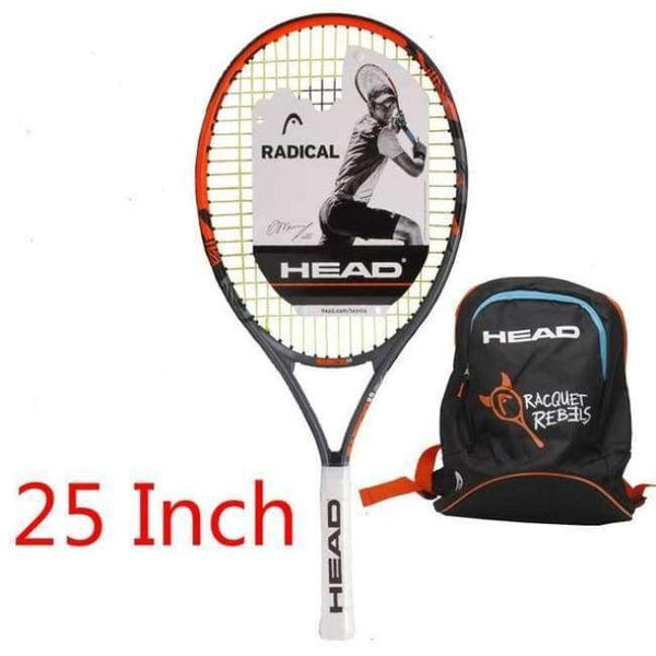 Planet Gates 6 Junior Carbon Fiber Tennis Racquet for Kids Youth Childrens Training Rackets With bag cover 21/23/25 Inch Raquete De Tenis
