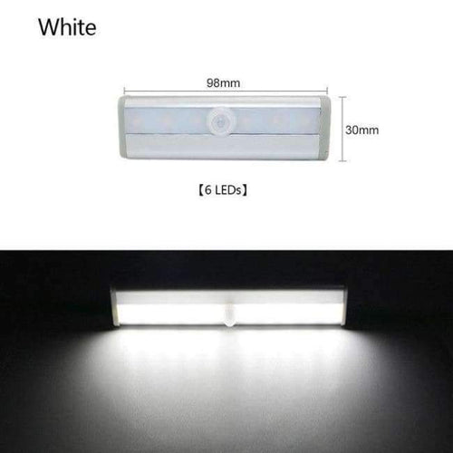 Planet Gates 6 LEDs Cold White LED Cabinet Light IR Infrared Motion Detector Sensor Closet Night Light 10 leds 6leds Lamp Induction Wardrobe Steps Bar Lighting
