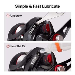 Planet Gates 6 / Left Hand / China Torrent Baitcasting Reel With Cover Bag 8.1kg Carbon Drag 7.1:1 Gear Ratio Saltwater Freshwater Baitcaster Fishing Reel