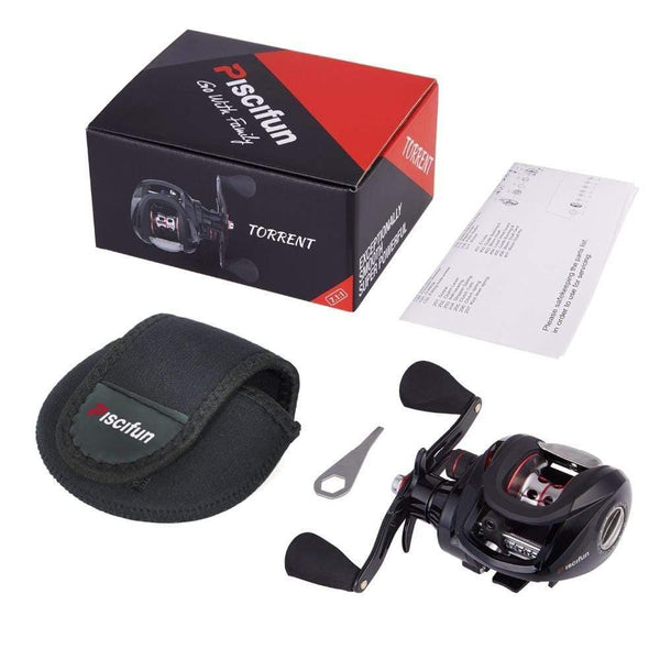 Planet Gates 6 / Left Hand / China Torrent Baitcasting Reel With Cover Bag 8.1kg Carbon Drag 7.1:1 Gear Ratio Saltwater Freshwater Baitcaster Fishing Reel