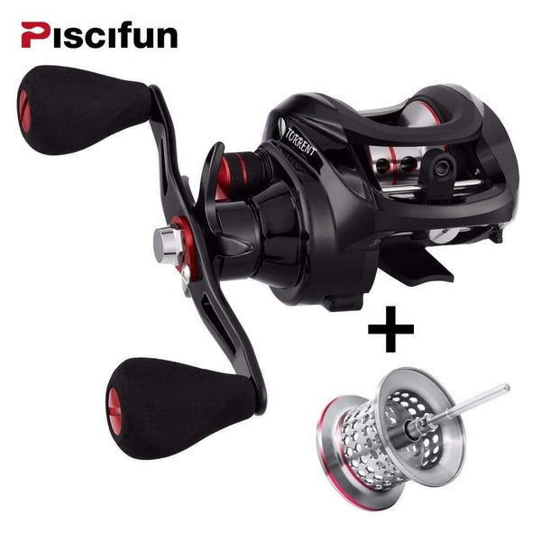 Planet Gates 6 / Left Hand / China Torrent Baitcasting Reel With Extra Light Spool 8.1kg Carbon Drag 7.1:1 Gear Ratio Saltwater Freshwater Fishing Reel