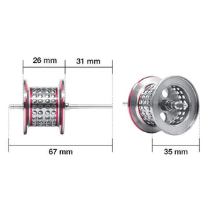 Planet Gates 6 / Left Hand / China Torrent Baitcasting Reel With Extra Light Spool 8.1kg Carbon Drag 7.1:1 Gear Ratio Saltwater Freshwater Fishing Reel