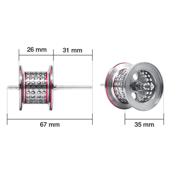 Planet Gates 6 / Left Hand / China Torrent Baitcasting Reel With Extra Light Spool 8.1kg Carbon Drag 7.1:1 Gear Ratio Saltwater Freshwater Fishing Reel