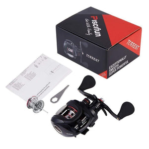 Planet Gates 6 / Left Hand / China Torrent Baitcasting Reel With Extra Light Spool 8.1kg Carbon Drag 7.1:1 Gear Ratio Saltwater Freshwater Fishing Reel