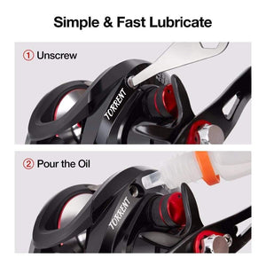 Planet Gates 6 / Left Hand / China Torrent Baitcasting Reel With Extra Light Spool 8.1kg Carbon Drag 7.1:1 Gear Ratio Saltwater Freshwater Fishing Reel