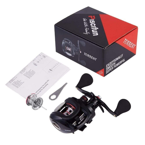 Planet Gates 6 / Left Hand / China Torrent Baitcasting Reel With Extra Light Spool 8.1kg Carbon Drag 7.1:1 Gear Ratio Saltwater Freshwater Fishing Reel