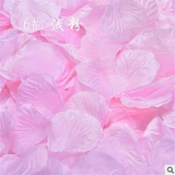 Planet Gates 6 Light pink Wedding Decor 1000 pcs/lot Atificial Flowers Wholesale Polyester Wedding Rose Petals Wedding Birthday Accessories