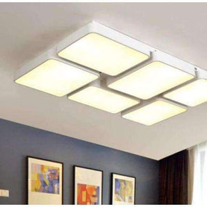 Planet Gates 6 светлини бяла рамка Фабрична голяма LED таванна лампа домашен офис 2017 ново проектирано инженерно търговско осветление Living Modern Led учебна работна лампа