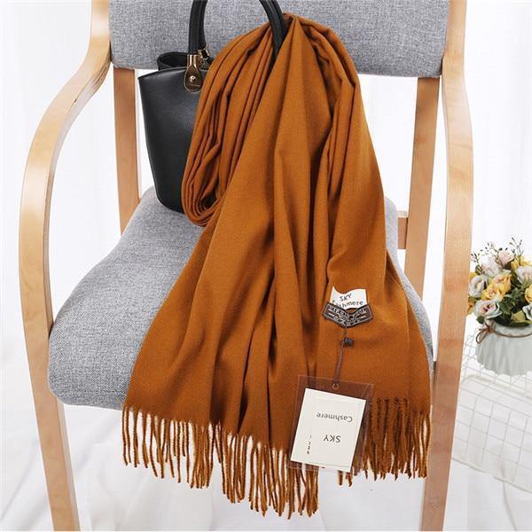 Planet Gates 6 Luxury Brand Winter Scarf Unisex  Female Male Wool Sky Cashmere Scarf Pashmina Tassels