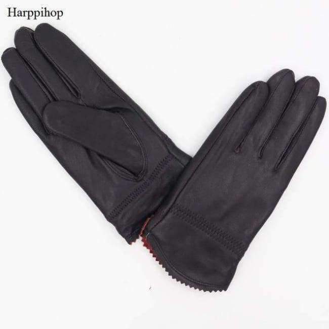 Planet Gates 2018 new autumn winter lady sexy modal Fashion women's genuine mesh leather Bow knot driving car pole dancing gloves Mittens