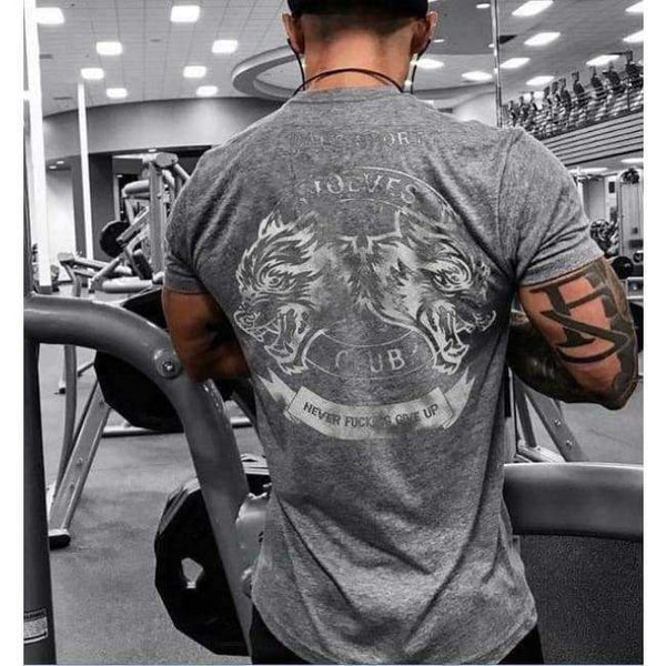 Planet Gates 6 / M Fashion Fitness T-Shirt Crossfit Bodybuilding Muscle male Short sleeve Slim Cotton Tee tops