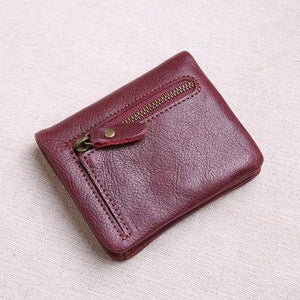 Planet Gates 6 Mini purse women's leather short men's wallet leather Korean version of the young ultra thin vertical wallet soft leather