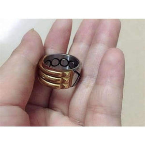 Planet Gates 6 / mix gold Seven Blessings S spinning ring with stainless steel talisman amulet atlantis ring for women men silver gold two colors