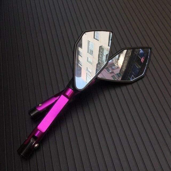 Planet Gates 6 Motorbike Motorcycle Big Rearview Mirror Folding Side Mirrors CNC Aluminum Adjusting for KAWASAKI HONDA SUZUKI YAMAHA DUCATI KTM