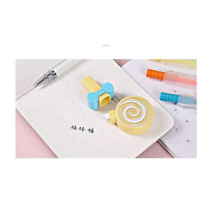 Planet Gates 6 pc M&G Kawaii Cute Candy Lollipop Correction Tape Erasers Corrector School Office Supply Student Stationery Kids Gift